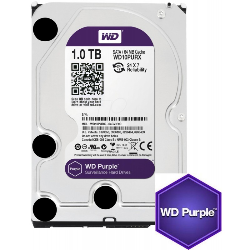 DISCO RIGIDO 1 TB HD WD PURPLE