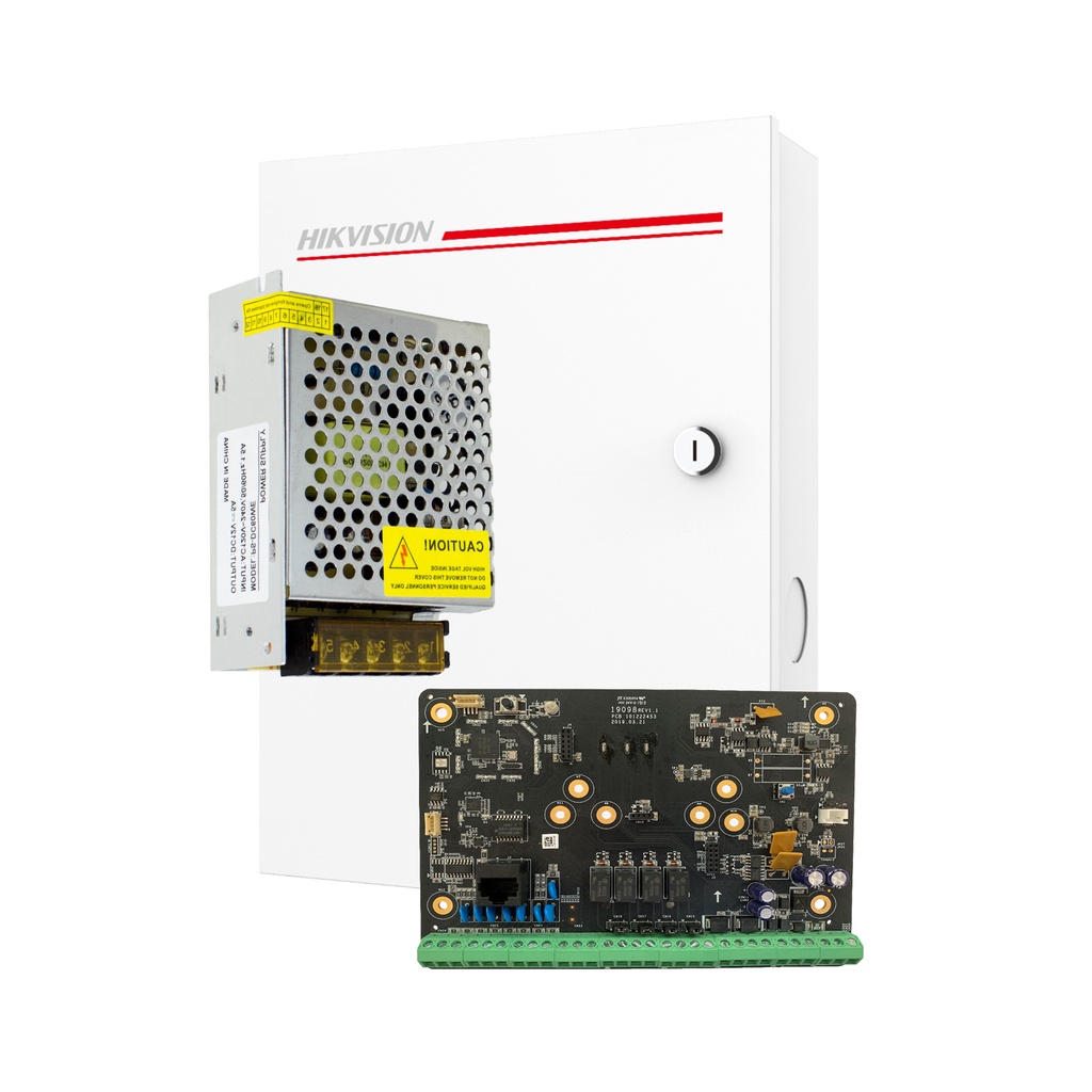 KIT DSPHA64B Placa Hibrida 8 zonas Hikvision ( Gabinete- Fuente)*