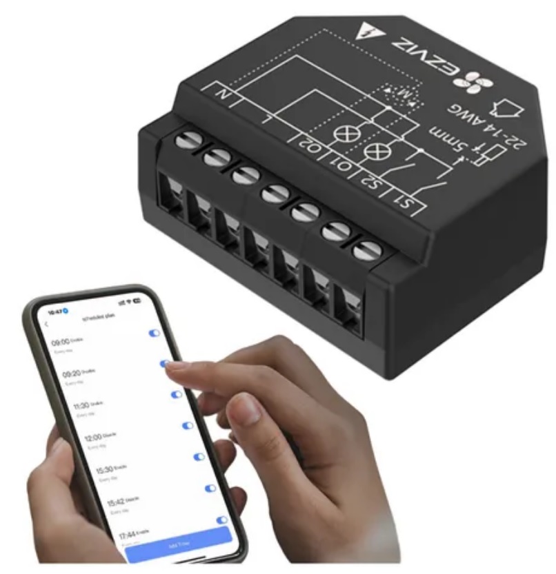 RELE CS-T36 BK  WIFI EZVIZ 2 SALIDAS