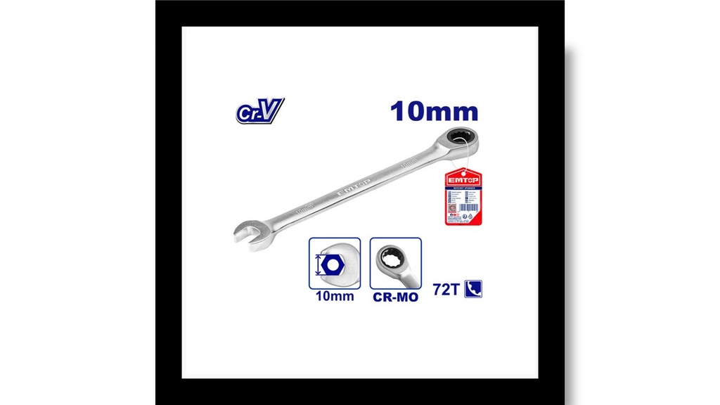 LLAVE COMBINADA CON RATCHET 10mm