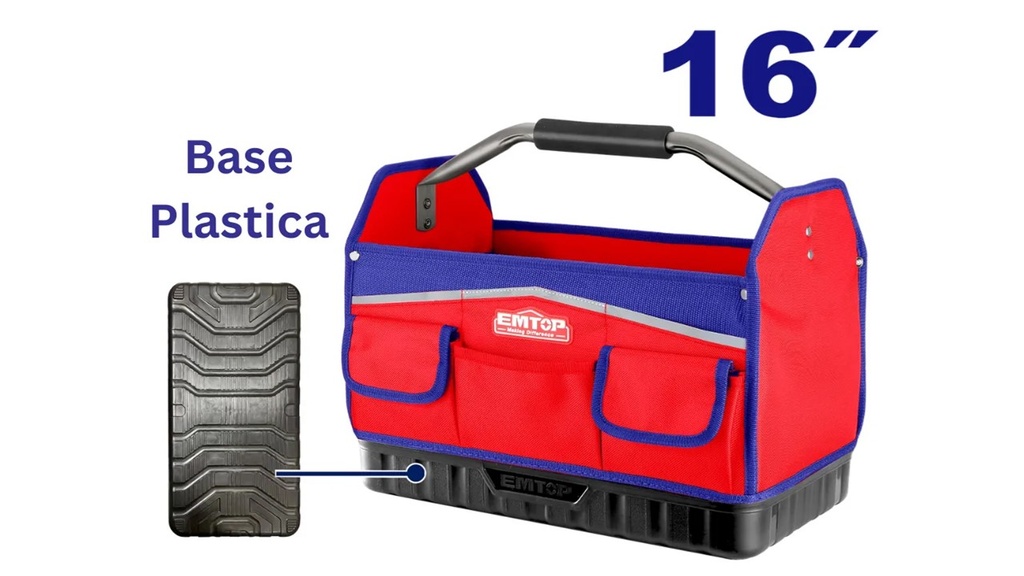 BOLSO PORTA HERRAMIENTAS 16&quot; BASE RIGIDA (Etbg28164)