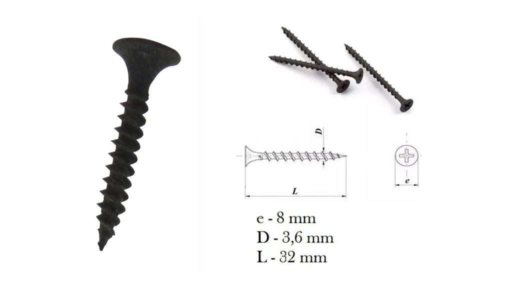 TORNILLOS FIC MADERA 6 x 1.1/4&quot; (20x30)mm PACK 10 UNIDADES