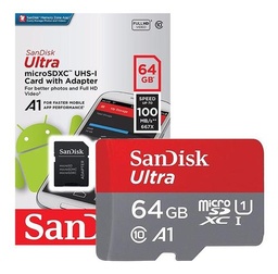 MEMORIA MICRO SD 64GB CLASE 10 !